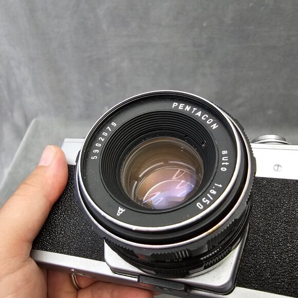 PRAKTICA LTL 3 35MM CAMERA WITH PENTACON 50MM AUTO LENS & LEATHER CASE B1-32 - Picture 8 of 9